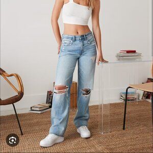 American Eagle low rise baggy straight 6